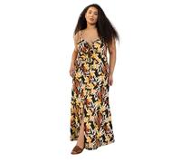 Yours Curve & Green Leaf Print Maxi Dress - Women's - Plus Size Curve
