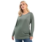 Yours Curve Green Long Sleeve T-Shirt - Women's - Plus Size Curve