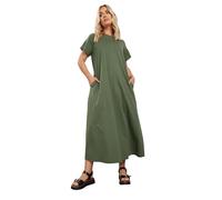 Yours Curve Green Midaxi T-Shirt Dress - Women's - Plus Size Curve