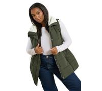 Yours Curve Green Padded Gilet - Women's - Plus Size Curve