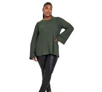 Plisse Flute Sleeve Top Yours Green 26-28