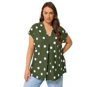 Yours Curve Green Polka Dot Grown-On T-Shirt - Women's - Plus Size Curve
