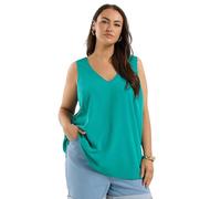 Yours Curve Green Scallop Edge Cami Vest Top - Women's - Plus Size Curve