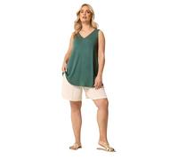 Yours Curve Green Swing Vest Top - Women's - Plus Size Curve
