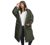 Yours Curve Green Waterproof Fleece Lined Changing Robe - Women's - Plus Size Curve