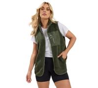 Yours Curve Green Zip Pocket Gilet - Women's - Plus Size Curve