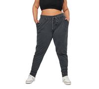 Yours Curve Grey Acid Wash Joggers - Women's - Plus Size Curve