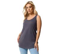 Yours Curve Grey Basic Vest Top - Women's - Plus Size Curve
