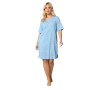Yours Curve Grey Cluster Heart Print Nightdress - Women's - Plus Size Curve