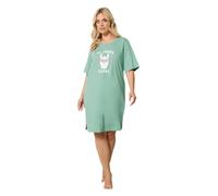 Yours Curve Grey Cluster Heart Print Nightdress - Women's - Plus Size Curve