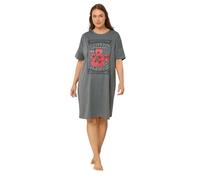 Yours Women's Tomato Graphic Nightdress in Grey | Size: 22-24 Yours Grey 22-24