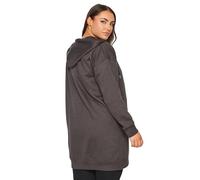 Yours Curve Grey Longline Zip Hoodie - Women's - Plus Size Curve