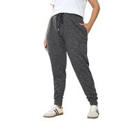 Yours Curve Grey Marl Cuffed Joggers - Women's - Plus Size Curve