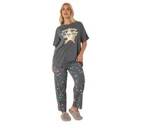 Yours Curve Grey 'Pupstars' Pyjama Set - Women's - Plus Size Curve