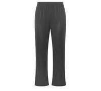 Yours Curve Grey Ribbed Wide Leg Trousers - Women's - Plus Size Curve
