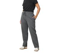 Yours Curve Tie Straight Leg Joggers - Women's - Plus Size Curve Grey