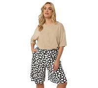 Yours Curve Heart Print Shorts - Women's - Plus Size Curve