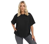 Yours Curve Heavyweight Boxy T-Shirt - Women's - Plus Size Curve Black