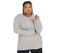 V-Neck Sweatshirt Yours Grey 26-28