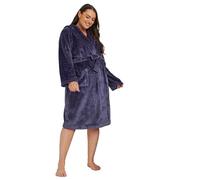 Yours Curve Hooded Dressing Gown - Women's - Plus Size Curve