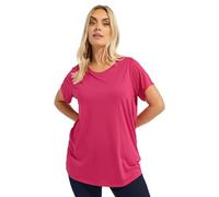 Yours Curve Hot Pink Core T-Shirt - Women's - Plus Size Curve