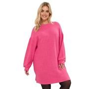 Yours Curve Hot Soft Touch Jumper Dress - Women's - Plus Size Curve Pink