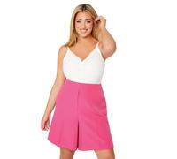 Yours Curve Hot Tailored Shorts - Women's - Plus Size Curve Pink