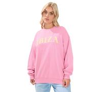 Yours Curve 'Ibiza' Slogan Sweatshirt - Women's - Plus Size Curve
