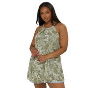 Ikat Print Halter Neck Top Yours Green 18