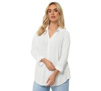 Yours Curve Ivory Ribbed Shirt - Women's - Plus Size Curve