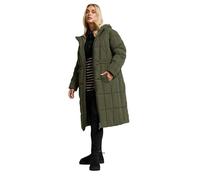 Yours Curve Khaki Padded Midi Puffer Coat - Women's - Plus Size Curve