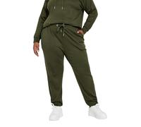 Yours Curve Khaki Ribbed Joggers - Women's - Plus Size Curve