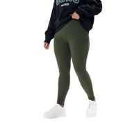 Yours Curve Green Ribbed Leggings - Women's - Plus Size Curve