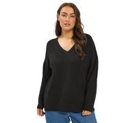 Yours Curve Knitted V-Neckline Jumper - Women's - Plus Size Curve