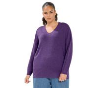 Yours Curve Knitted V-Neckline Jumper - Women's - Plus Size Curve