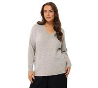 Yours Curve Knitted V-Neckline Jumper - Women's - Plus Size Curve
