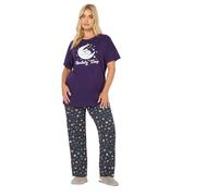 Yours Curve 'Koalaty Time' Pyjama Set - Women's - Plus Size Curve Purple