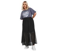 Yours Curve Lace Godet Maxi Skirt - Women's - Plus Size Curve Black