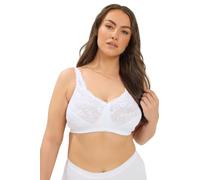 Yours Curve Lace Non-Padded Non-Wired Full Cup Bra - Women's - Plus Size Curve White