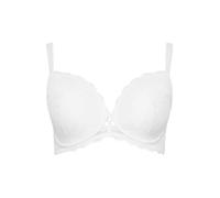 Yours Curve Lace Padded Plunge Bra - Women's - Plus Size Curve White