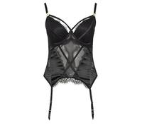 Yours Curve Lace Strap Detail Satin Basque - Women's - Plus Size Curve