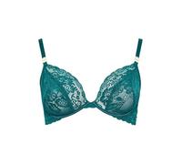 Yours Curve Lace Underwired Plunge Bra - Women's - Plus Size Curve Green