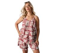 Yours Curve Leaf Print Cami Top - Women's - Plus Size Curve