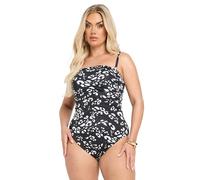 Yours Curve Leopard Print Premium Underwired Swimsuit - Women's - Plus Size Curve