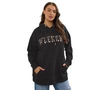 Yours Curve Leopard Print 'Weekend' Hoodie - Women's - Plus Size Curve