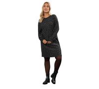 Yours Curve Leopard Soft Touch Jumper Dress - Women's - Plus Size Curve
