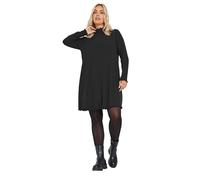 Yours Curve Lettuce Edge Tunic Dress - Women's - Plus Size Curve Black