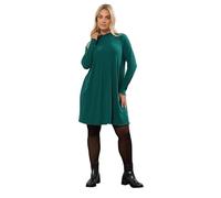 Yours Curve Lettuce Edge Tunic Dress - Women's - Plus Size Curve Green