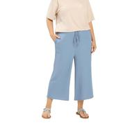 Yours Curve Light Crinkle Culottes - Women's - Plus Size Curve Blue