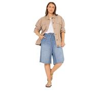 Yours Curve Light Drawstring Shorts - Women's - Plus Size Curve Blue